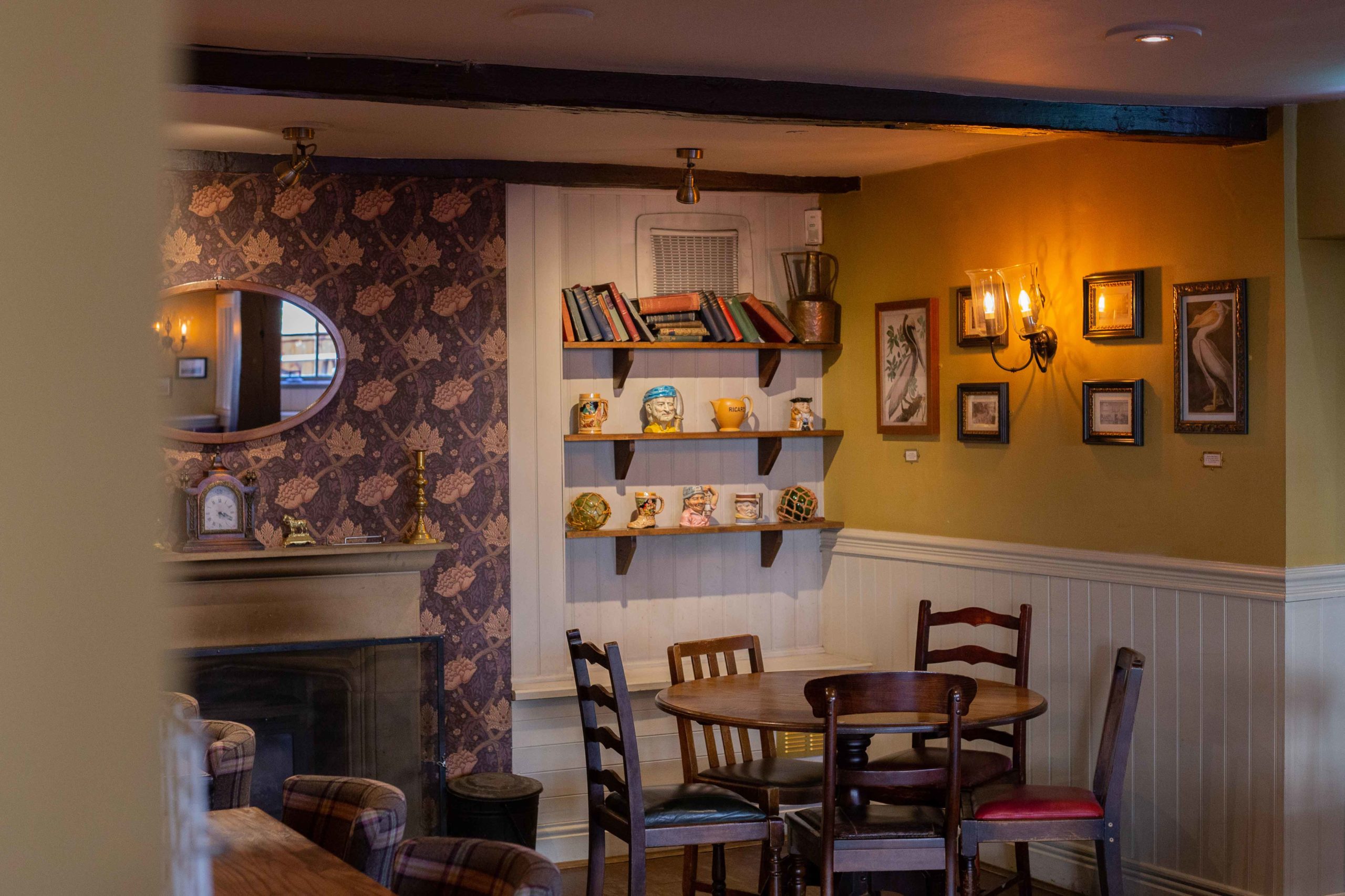 The snug and fireplace at The Waggon &amp; Horses 1